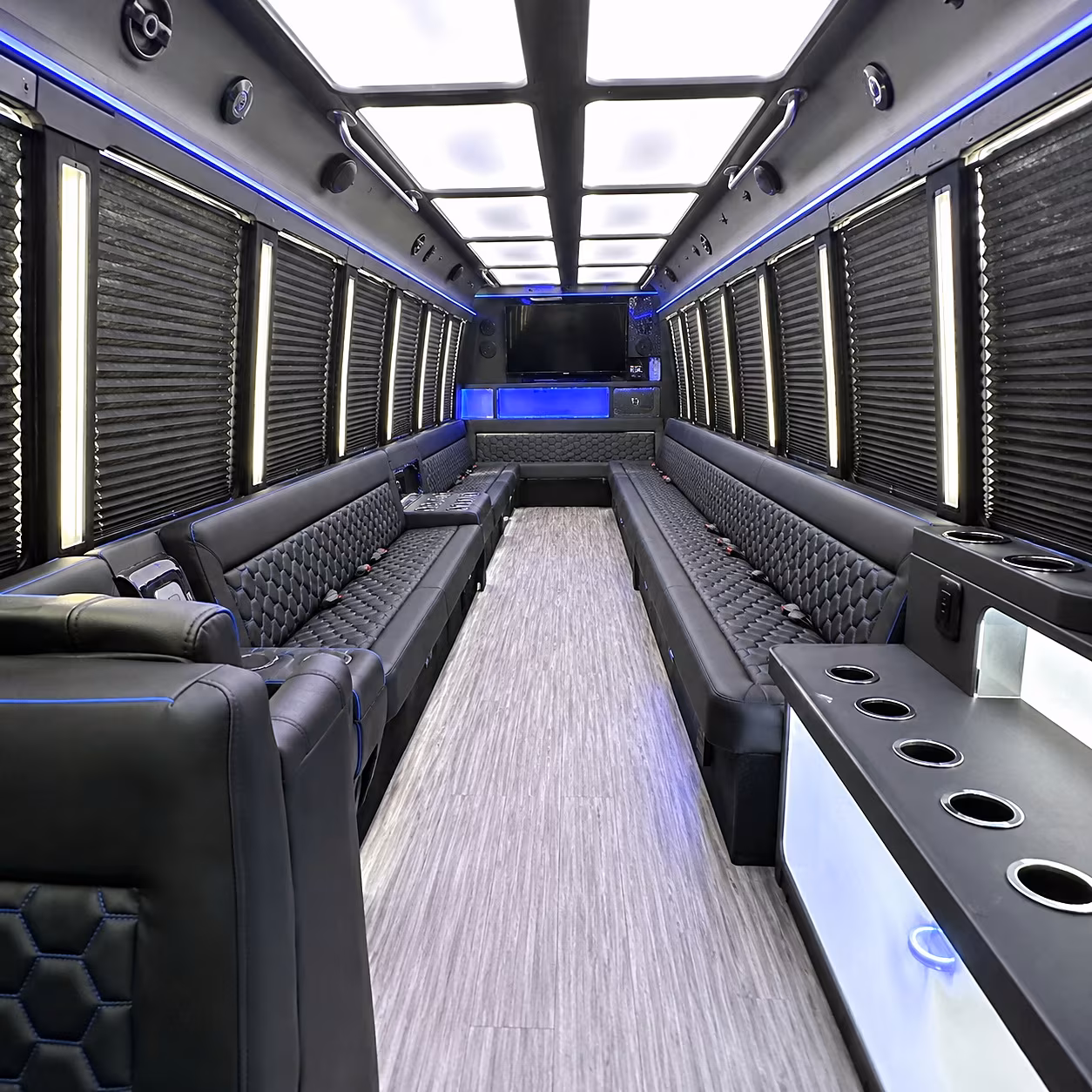 hanford party bus rentals inside