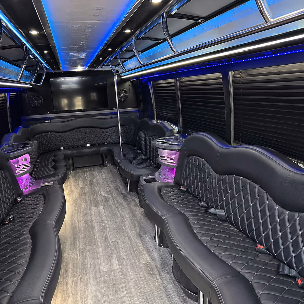 party buses with the amenities your prom group actually wants
